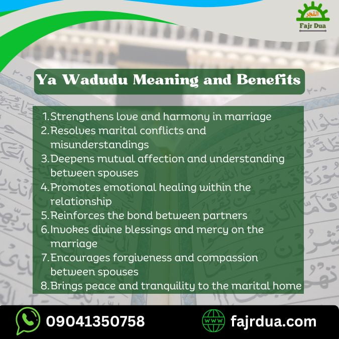 Ya Wadudu Meaning And Benefits