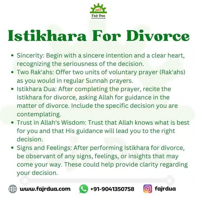 Istikhara For Divorce