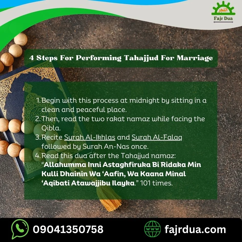 4 Steps For Performing Tahajjud For Marriage