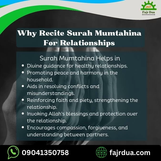 Benefits Of Surah Mumtahina For Marriage