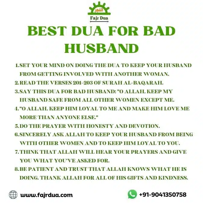 Best Dua For Bad Husband