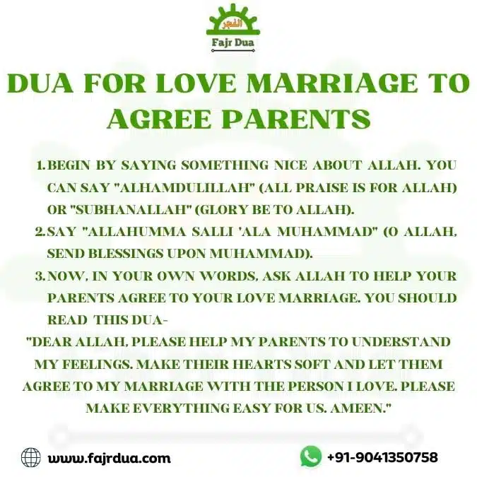 Dua For Love Marriage To Agree Parents