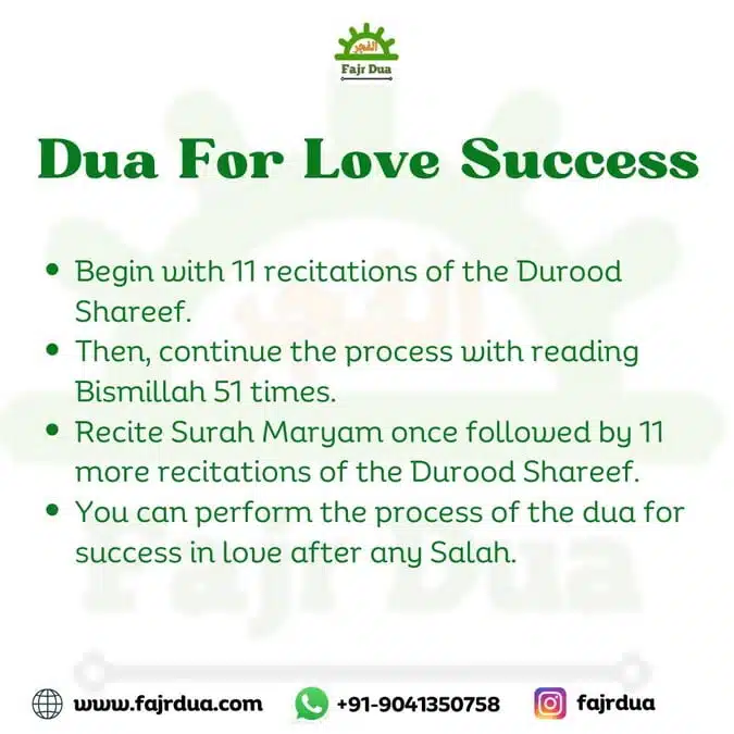 Dua For Love Success