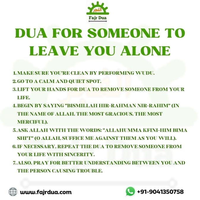 5 Tested Dua To Remove Someone From Your Life Dua For Someone To Leave You Alone