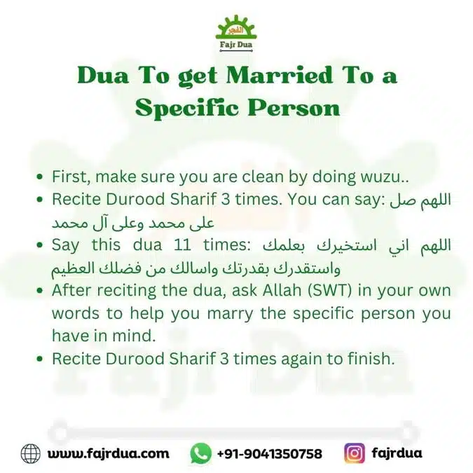 Dua To Get Married To A Specific Person