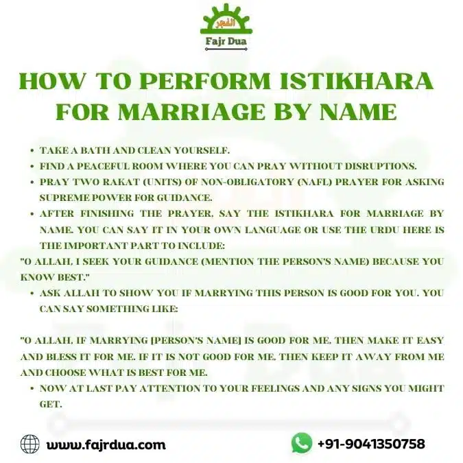 How To Perform Istikhara For Marriage By Name