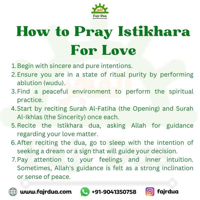 How To Pray Istikhara For Love