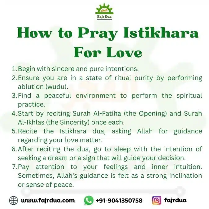 How To Pray Istikhara For Love