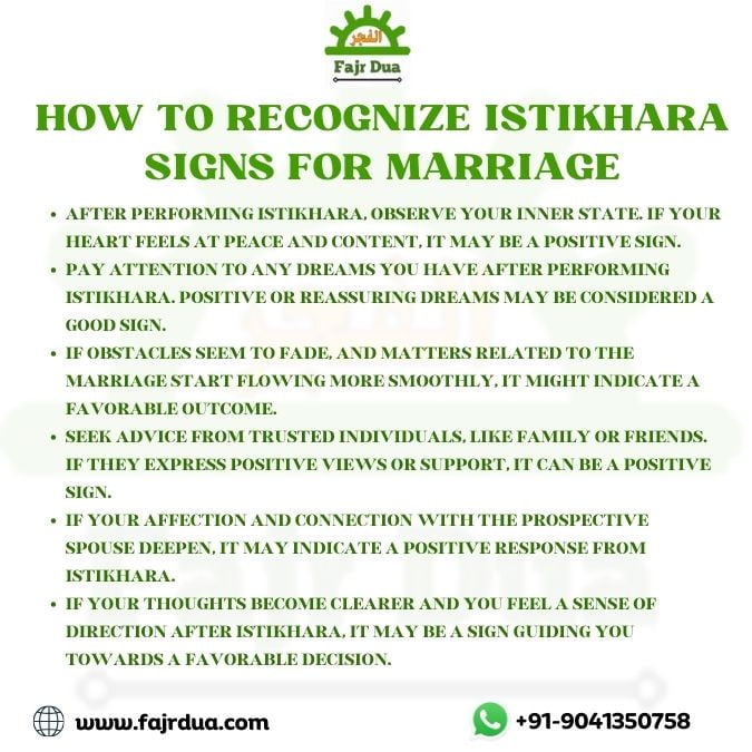 Istikhara Signs For Marriage - How To Know The Signs How To Recognize Istikhara Signs For Marriage