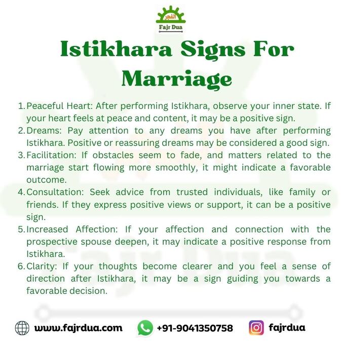 Istikhara Signs For Marriage - Powerful Istikhara Signs (2024)