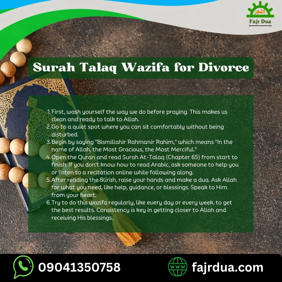 Surah Talaq Wazifa For Divorce