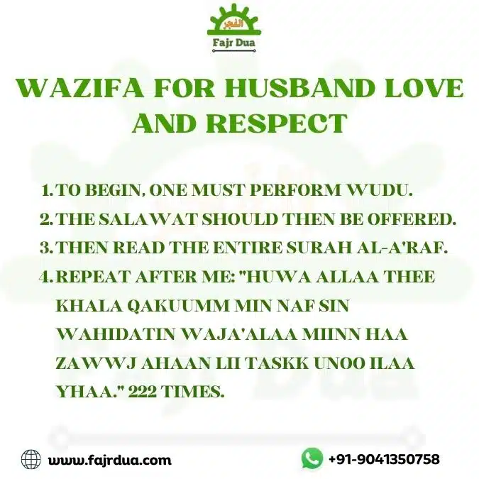 Wazifa For Husband Love And Respect