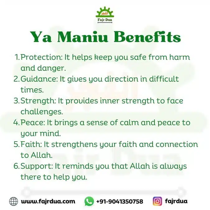 Ya Maniu Benefits