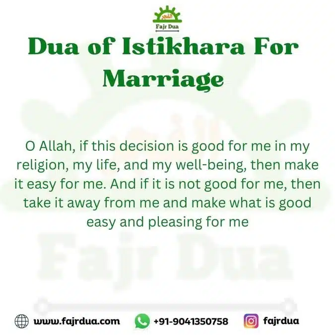 Dua of Istikhara For Marriage