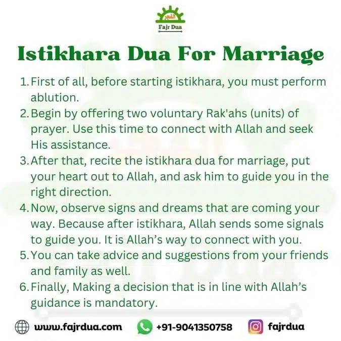 Istikhara Dua for marriage