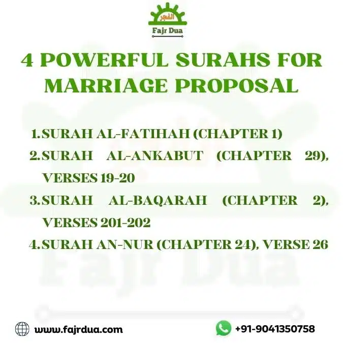 4 Powerful Surahs For Marriage Proposal