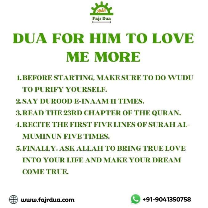 Dua For Him To Love Me More