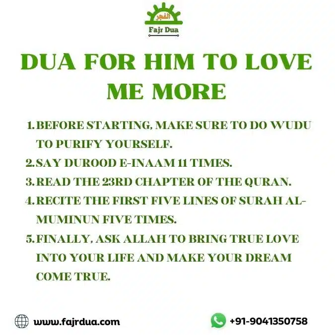 Dua For Him To Love Me More