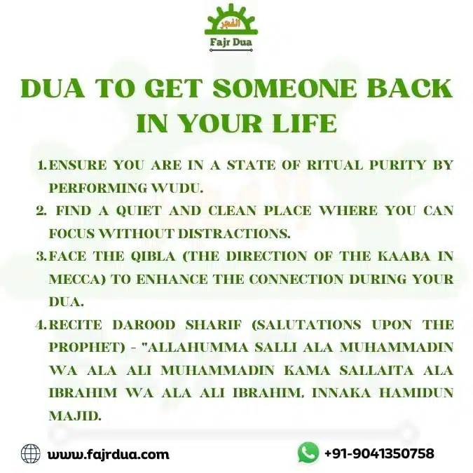 Dua To Get Someone Back In Your Life