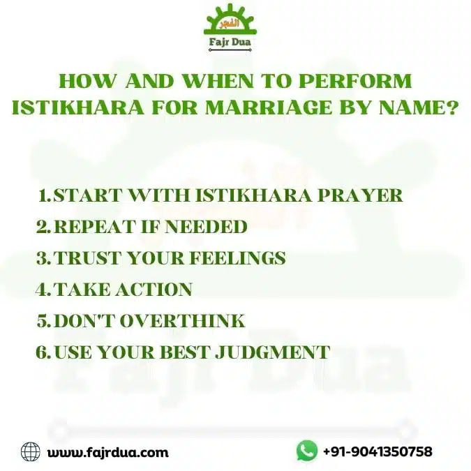 How And When To Perform Istikhara For Marriage By Name?