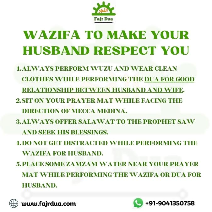 Wazifa For Husband Love And Respect To Wife Wazifa To Make Your Husband Respect You