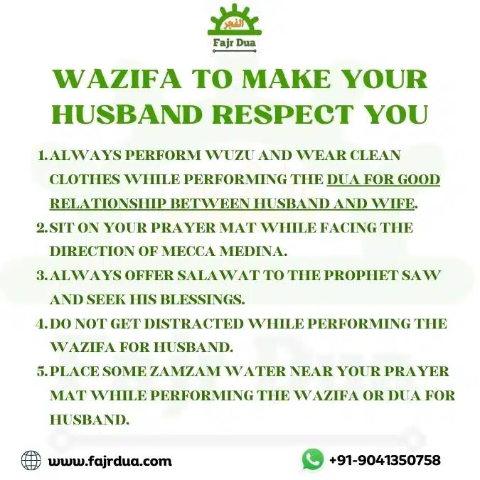 Wazifa To Make Your Husband Respect You