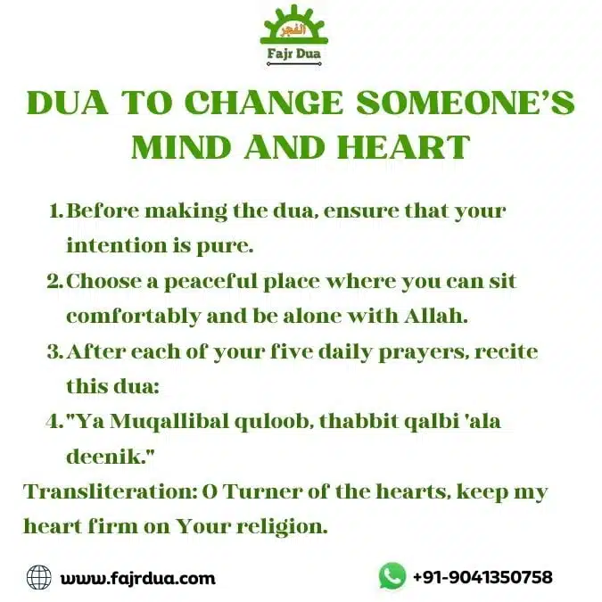 Dua To Change Someone’s Mind And Heart